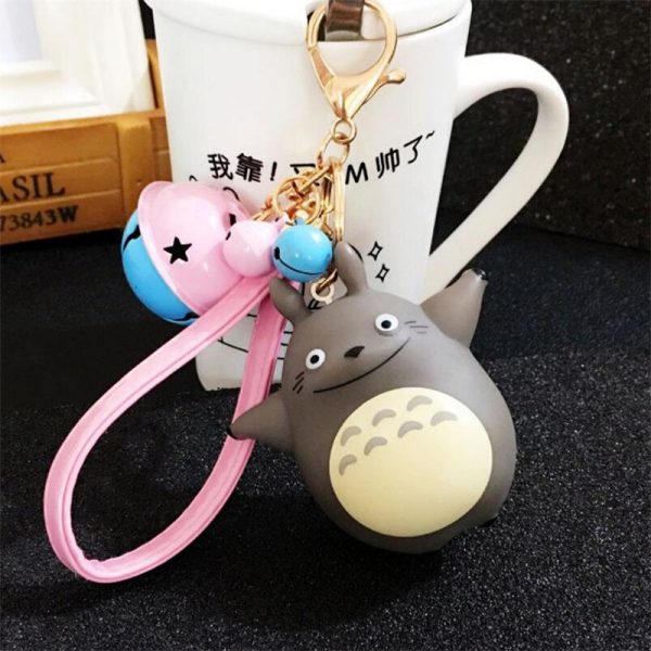 Cartoon Anime Doll My Neighbor Totoro Keychain With Bell