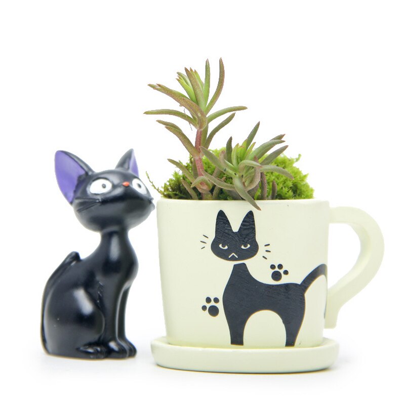 Small Cute Cup Kiki Cat Flower Pot