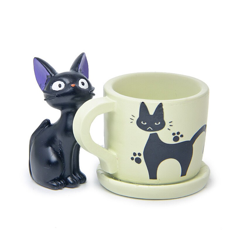 Small Cute Cup Kiki Cat Flower Pot